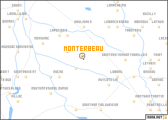 map of Monterbeau