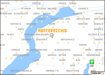 map of Monterecchio