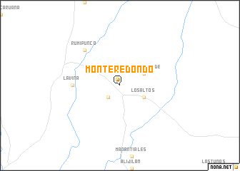 map of Monte Redondo