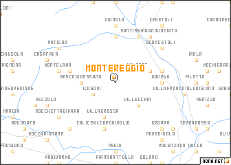 map of Montereggio