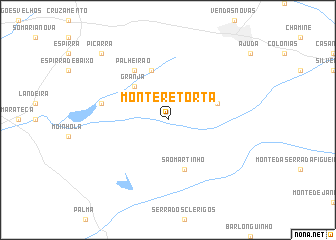 map of Monte Retorta