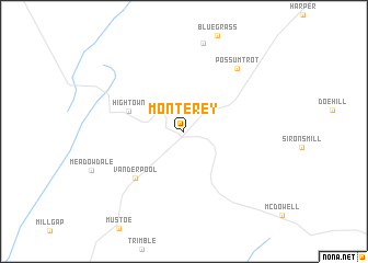 map of Monterey