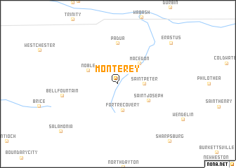 map of Monterey