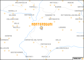 map of Monteroduni