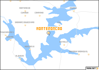 map of Monte Roncão