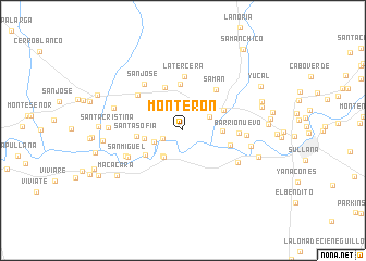 map of Monterón