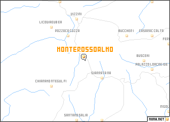map of Monterosso Almo