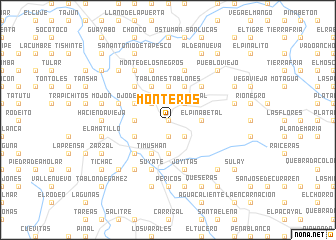 map of Monteros