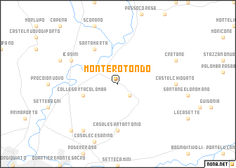 map of Monterotondo