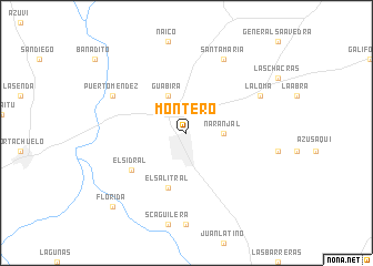 map of Montero