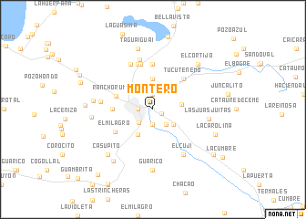 map of Montero