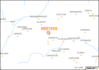 map of Montero