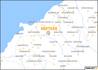 map of Montero