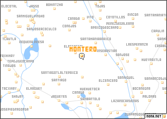 map of Montero