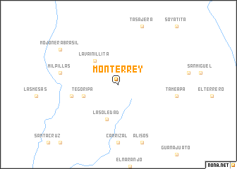 map of Monterrey
