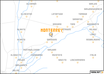 map of Monterrey