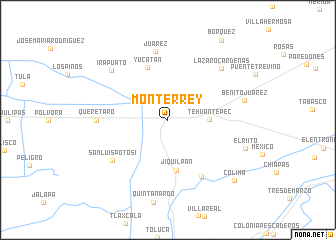 map of Monterrey