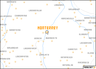 map of Monterrey