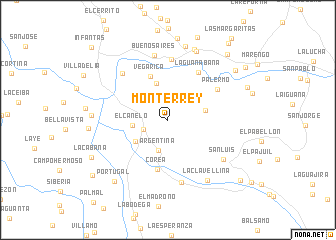 map of Monterrey