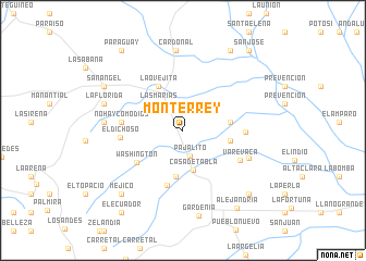 map of Monterrey