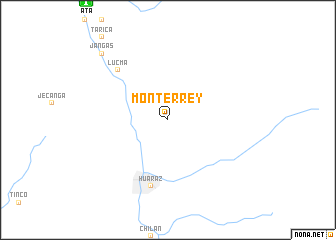 map of Monterrey