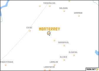 map of Monterrey