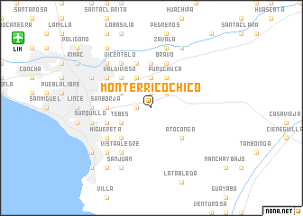 map of Monterrico Chico