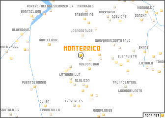 map of Monterrico