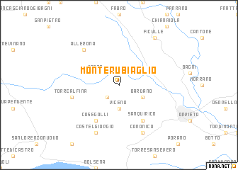 map of Monte Rubiaglio