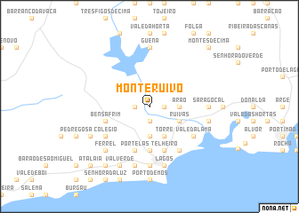 map of Monte Ruivo