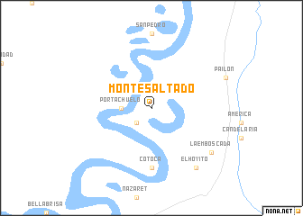 map of Monte Saltado