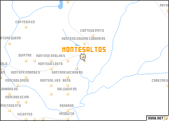 map of Montes Altos