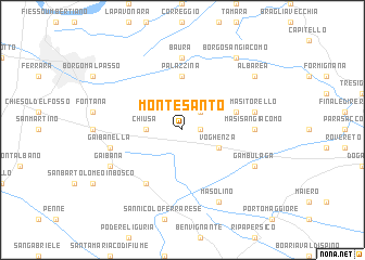 map of Montesanto