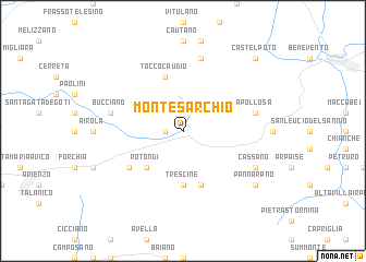 map of Montesarchio