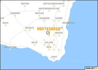map of Montesardo