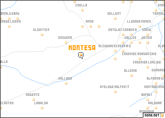 map of Montesa