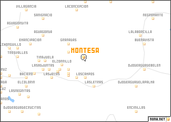 map of Montesa