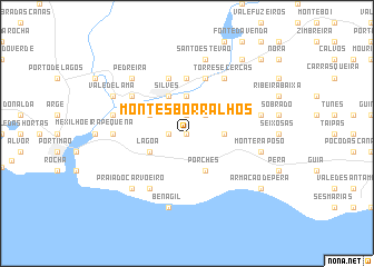 map of Montes Borralhos