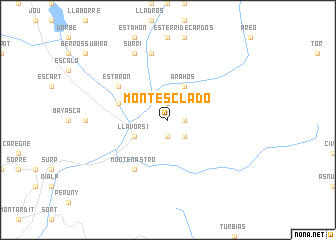 map of Montescladó