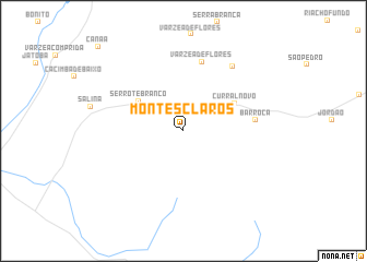 map of Montes Claros