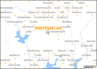 map of Montes de Cima