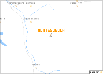 map of Montes de Oca