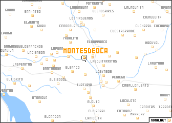 map of Montes de Oca