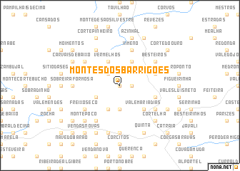 map of Montes dos Barrigões