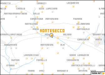 map of Montesecco