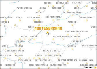 map of Monte Serrano