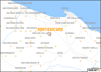 map of Montesicuro