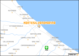map of Montesilvano Marina