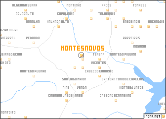 map of Montes Novos