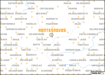 map of Montes Novos